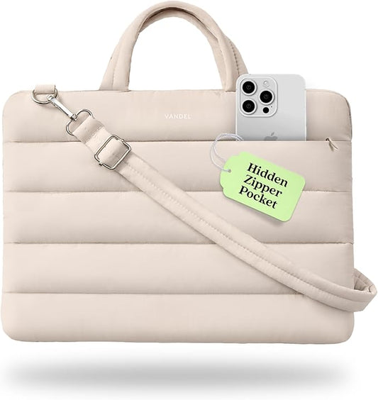 Vandel 13-14 inch Laptop Carrying Case Sleeve with Strap, Shoulder Bag with Handle, 14 in Laptop Computer Bag for Women, MacBook Air 13 Inch Carrying Case, MacBook Pro 14 in HP Messenger Carrier