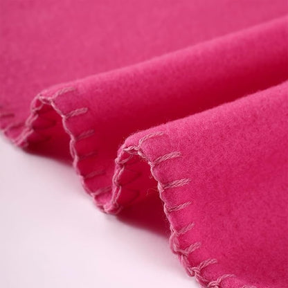 CAI TENG Fleece Throw Blanket Blankets for Couch Bed 50x60 6 Pack Kids Blanket Throws Polar Fleece Fabric Soft Cozy Travel Blankets Lightweight Small Throws Wedding Gifts Travel Hot Pink