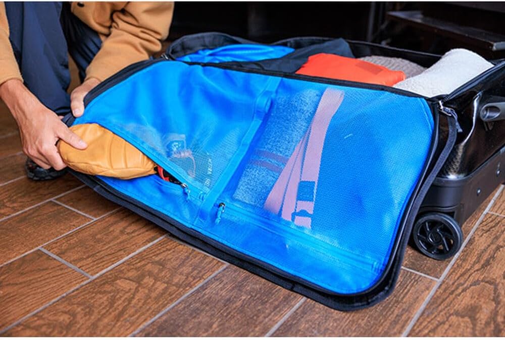 Gregory Alpaca 100L Water-Resistant Adventure Travel/Gear Organization Wheeled Duffle Bag with Packing Cube Included, Slate Blue