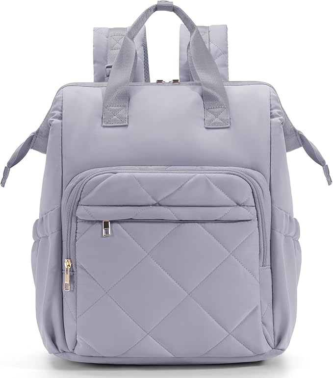 CEI-CEI Diaper Bag Backpack for Mom and Dad, Puffer Baby Bag Backpack with Insulated Pocket, Water-Resistant, Unisex Travel Backpack with Changing Pad & Stroller Straps