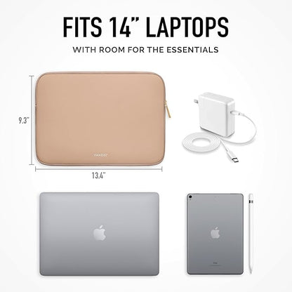 Vandel Slim MacBook Pro 14 inch Laptop Sleeve, Neoprene 14 Inch Apple MacBook Laptop Case Sleeve, Dell, HP Cover, Protective Asus, HP, Dell XPS Case, Computer Cover, Mac M1, M2, M3 Pouch