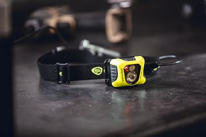 Streamlight 61435 Enduro Pro USB 200-Lumen 2080-Candela Ultra-Light LED Rechargeable Headlamp with Spot & Flood Beams, Elastic Head Strap, and USB Cable, Yellow