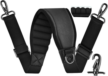 ZINZ 77" Shoulder Strap with Neoprene Thick Padded, Universal Bag Strap with Double Adjustable Buckles and Metal Swivel Hooks