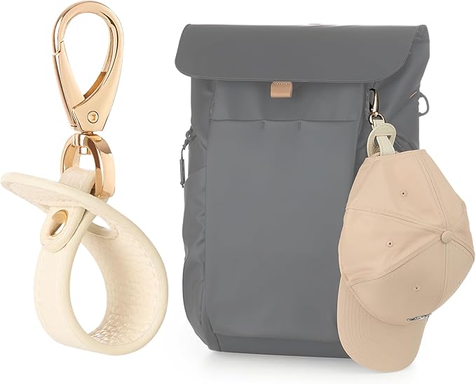 BAREFOOT CARIBOU Hat Clip for Travel, Hands-Free Bag, Backpack, Purse, and Hiking Gear Clip-on Holder Strap for Baseball, Snapback, and Ponytail Caps