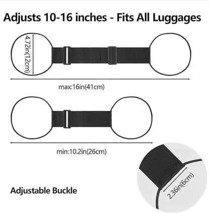 Multi Use Strong Adjustable Luggage Connector Straps, Flexible and Adjustable Luggage Strap, Luggage Connector Straps for Suitcases, Secure Stacking&Hands-Free Travel, Easy to Identify Travel (6Pcs/1)