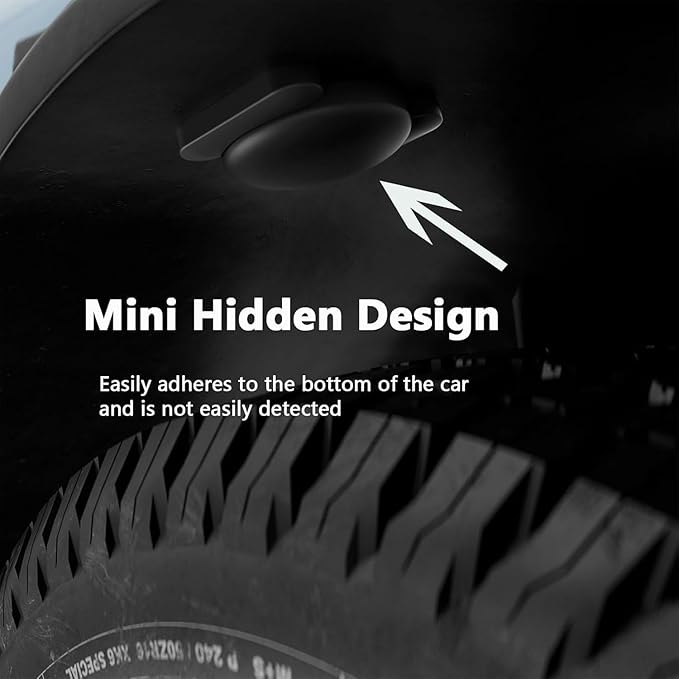 GPS Car Tracker,Tracker Device for Vehicles,No Monthly Fee Car Locator Work with Apple Find My(iOS Only),Mini GPS Tracker with Magnetic Case (Black,1PCS)