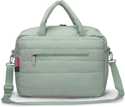Buzz&Bloom Baby Diaper Bag Tote, Large Capacity Travel, Hospital Bag Functional with Changing Pad and Stroller Attachments.