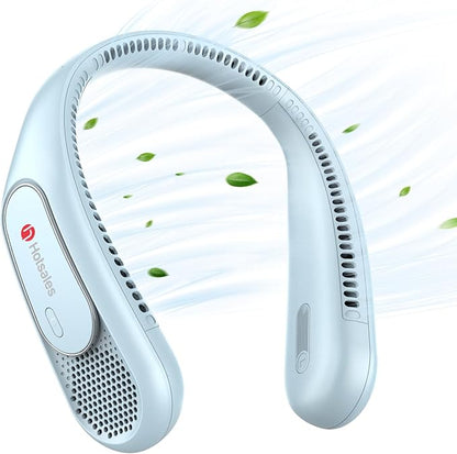Hotsales Neck Fan, Hands Free Bladeless Neck Fans Portable Rechargeable, 6000 mAh Battery Operated Wearable Personal Fan, Cooling Neck Fan, 3 Speeds, USB Fan Gifts for Men, Women, Travel, Outdoor