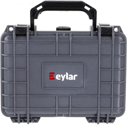 Eylar Protective Hard Case Water & Shock Proof w/Foam TSA Approved 8.12 inch 6.56 inch 3.56 inch (Gray)