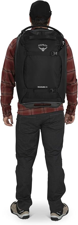 Osprey Sojourn 22"/45L Wheeled Travel Backpack with Harness, Black