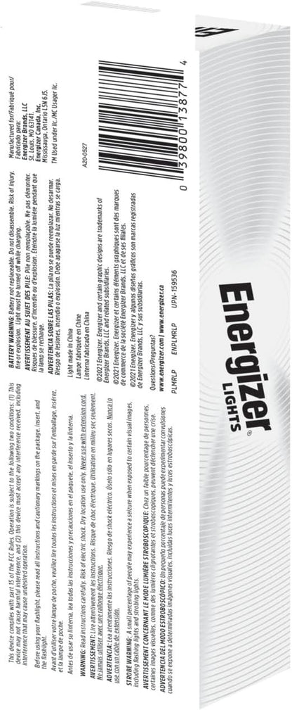 Energizer X-400 Pen light Flashlight Rechargeable, Bright Penlight IPX4 Water-Resistant, Lightweight and Durable, Rechargeable Flashlight, USB Charging Cable Included
