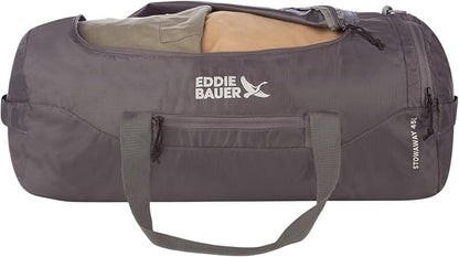 Eddie Bauer Stowaway Packable Duffel Bag | Travel | Foldable | Lightweight | Durable | Ripstop Polyester