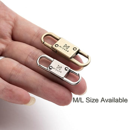 Mizeer 2 Size Zipper Clip Theft Deterrent - Anti Theft Zipper Clips Keep Zipper Closed - Locks for Backpacks, Purses 4pcs Gold