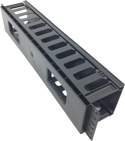 2 Pack 2U 12 Slots Horizontal Rack Mount Cable Management Organizer Plastic 19" Rack Mount (2UPCM2PC)