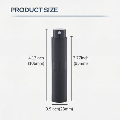 Perfume Atomizer Travel Bottle Refillable: Cologne Sprayer Portable for Men - Mini Spray Empty for Refill - 8ml Small Size Brown