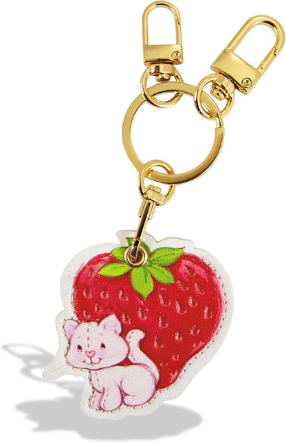 Sonix Keychain Case Compatible with Apple AirTag | Protective Cover Keychain for AirTag | Strawberry Shortcake Vintage