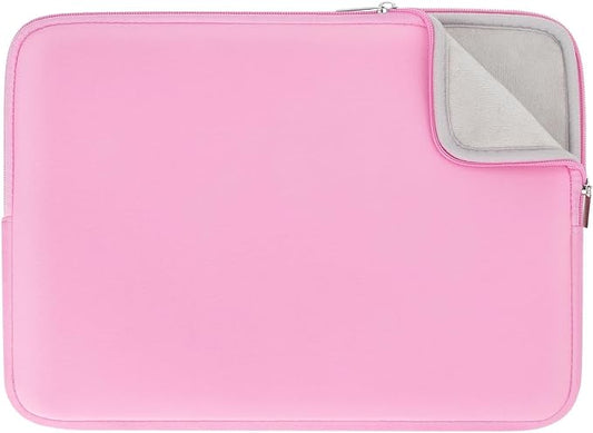 RAINYEAR 16 Inch Laptop Sleeve Protective Soft Case Padded Zipper Cover Specially Compatible with 16" MacBook Pro/Max M1 M2 M3 M4 A2141 A2485 A2780 A2991 A3403 A3186 (Pink, Upgraded Version)