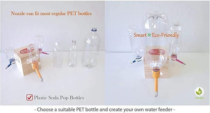 Choco Nose Patented No-Drip Water Bottle/Feeder for Large Dogs Over 50 lbs - Wire Cages, Crates or Kennels. 16 oz. X-Large Nozzle 22mm, Pink