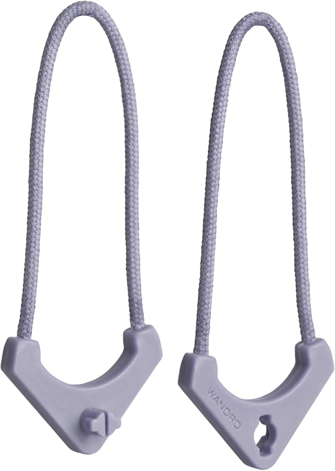 WANDRD Worryless™ Locking Zipper Pullers - Secure Your Travel Essentials - Zipper Locks for Travel Gear (Uyuni Purple)