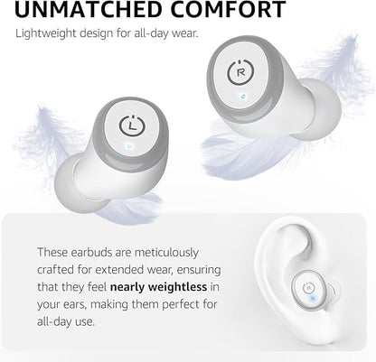 TOZO T10 Wireless Earbuds Bluetooth 5.3 Headphones, App Customize EQ, Ergonomic Design, 55H Playtime, Wireless Charging Case, IPX8 Waterproof Sound in-Ear Headset, New Version