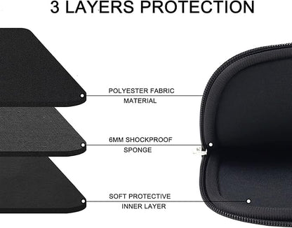 Laptop Sleeve Case 13 Inch, Upgrade 14 inch Laptop Cover for Apple MacBook Pro 2022, Durable Notebook Cover Shockproof Protective Bag Compatible with MacBook Air/Pro Retina 13.3 Inch, Black