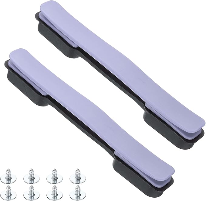 uxcell 2 Pcs Luggage Handle Replacement 8.5 Inch Suitcase Handle Carry Strap Plastic Pull Handle Grip Luggage Replacement Parts with Screws for Suitcase Box Luggage Case, Purple