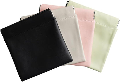 4 PCS Small Makeup Bag for Purse, Mini Cosmetic Bags for Women, Portable Travel Toiletry Pouch Organizer, Coin Purse and Lipstick Storage Bags for Handbag or Travel