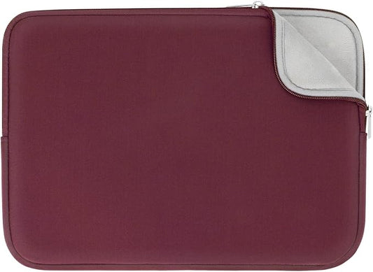 RAINYEAR 15 Inch Laptop Sleeve 15" Protective Soft Case Padded Cover Carrying Bag Specially Compatible with 15.4" MacBook Pro/Air A3241 A2941 A3114 A1938 A1707 A1990 (Red, Upgraded Version)