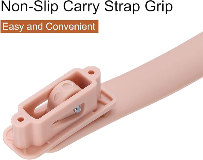 uxcell 2 Pcs Pink Plastic Luggage Handle Replacement, 8.5 Inch Suitcase Handle Carry Strap with Screws