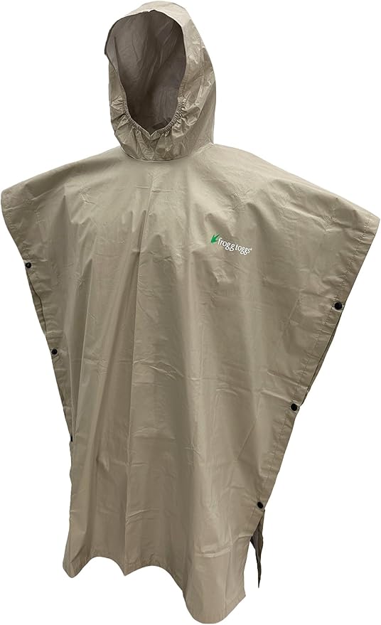 FROGG TOGGS Ultra-lite2 Waterproof, Breathable Rain Poncho, Adult and Youth Sizes