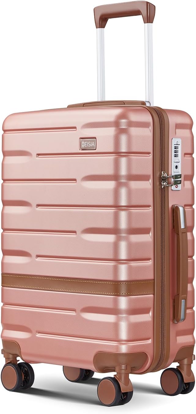 Carry On Luggage Sets,20 Inch Carry-on Expandable Suitcase with Spinner Wheels,PC+ABS Lightweight Hardshell with TSA lock,Airline Approved