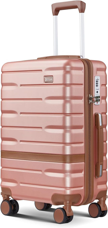 Carry On Luggage Sets,20 Inch Carry-on Expandable Suitcase with Spinner Wheels,PC+ABS Lightweight Hardshell with TSA lock,Airline Approved