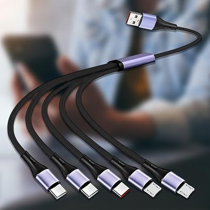 Nylon Braided 66W USB Charging Cord Nylon Metal Charges Supports Fast On Type C Connector for Multiple Devices Phone Cable