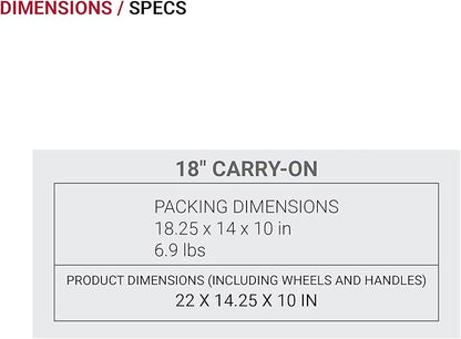 SwissGear 7366 Signature Hardside Expandable Luggage with Spinner Wheels, TSA Lock, Cup-Holder, Red, Carry-On 19-Inch
