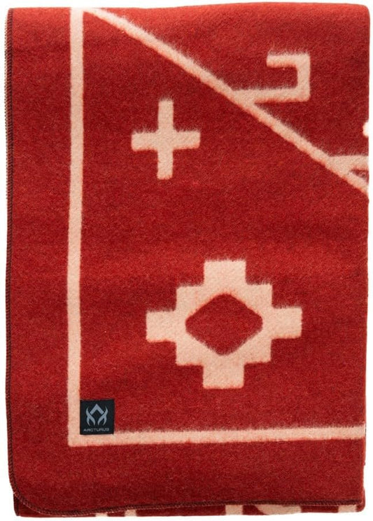 Arcturus Rainier Wool Blanket - 4.5lbs Warm, Heavy, Washable, Large | Great for Camping, Outdoors, Survival & Emergency Kits (Monument Valley)