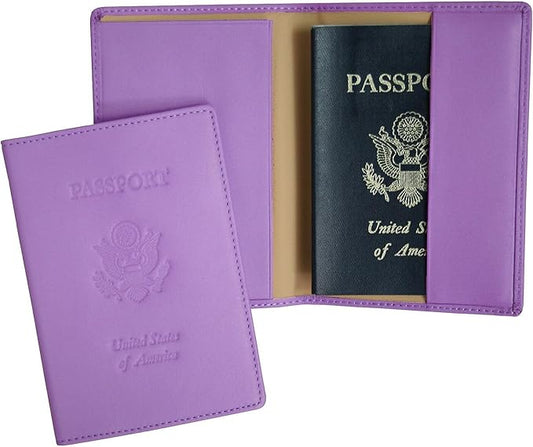 Royce Leather Passport Holder and Travel Document Organizer