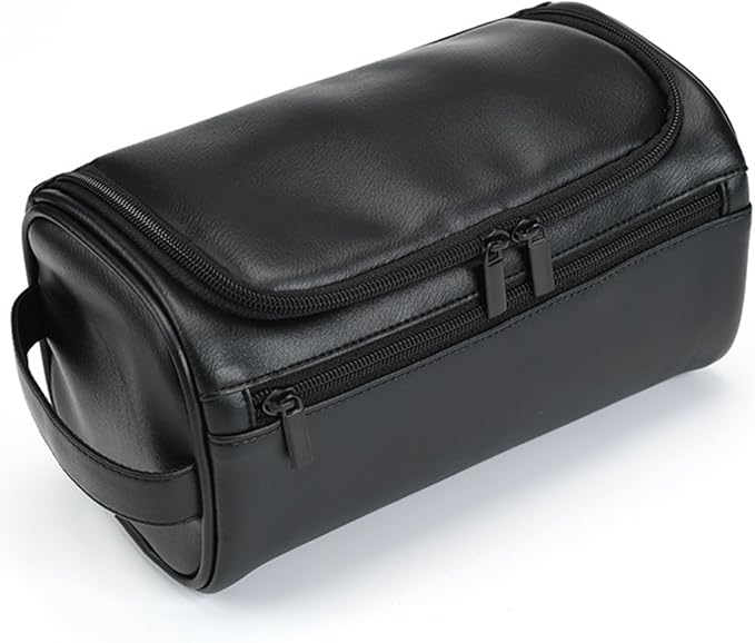 Personalized Large Toiletry Bag for Men,Minimalist Travel Toiletry Organizer Dopp Kit Water-resistant Shaving Bag for Toiletries Accessories,Ideal Chrismas Gifts For Men