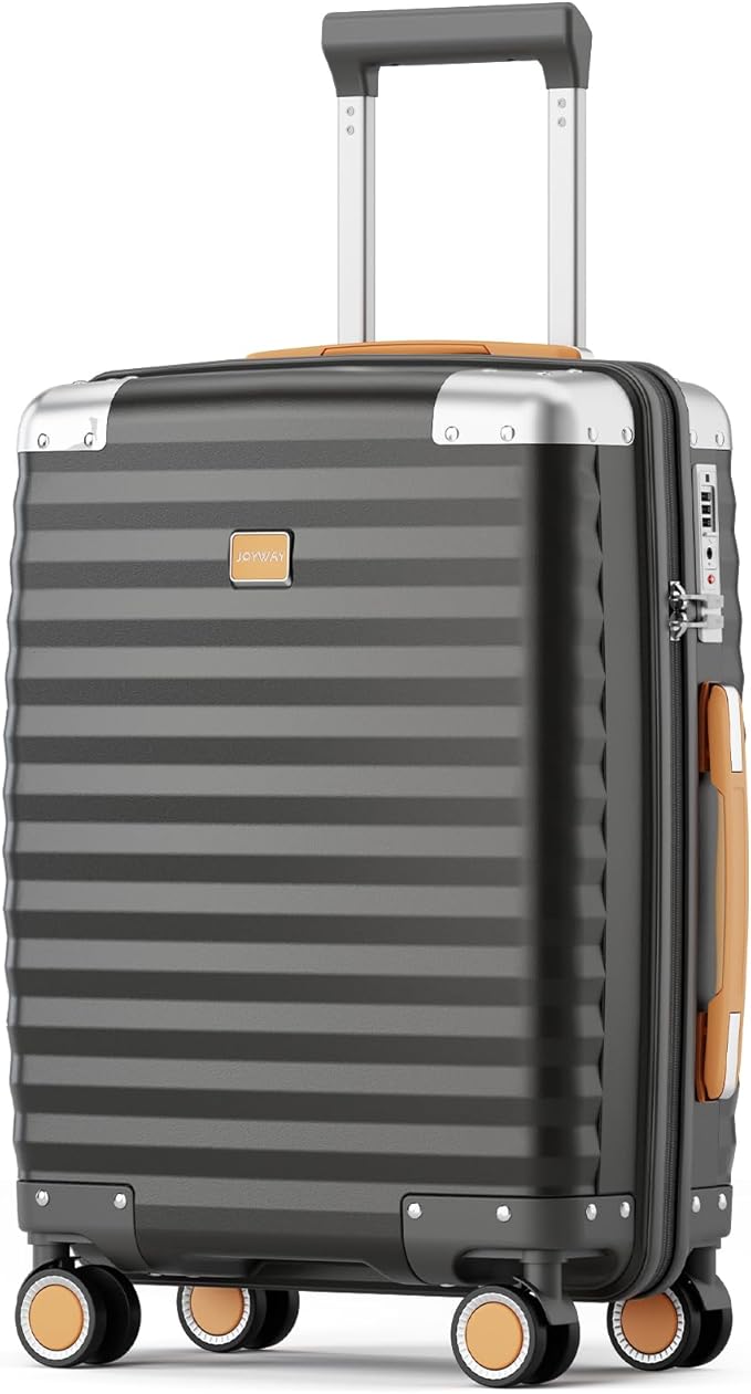 Joyway Carry On Luggage, 20 IN Suitcase Hardside Checked with TSA Lock (Gray, 20'')