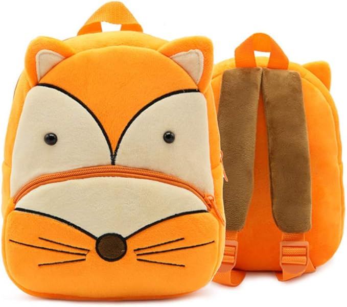 Cute Cartoon Animal Backpack Toddler School Bag for Children Baby Girls Boys(Fox)