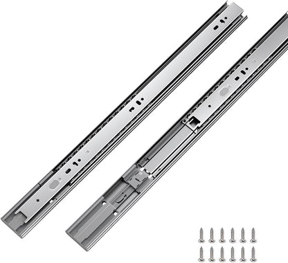 LONTAN 10 Pairs 14 Inch Soft Close Drawer Slides Heavy Duty Ball Bearing Dresser Drawer Glides 12.4" Extension Cabinet Rails 100 LB Capacity