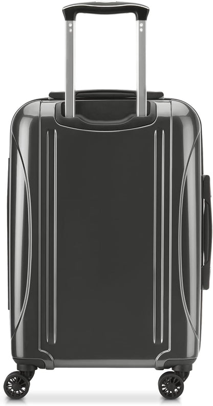 DELSEY PARIS Helium Aero Hardside Expandable Luggage with Spinner Wheels, Brushed Charcoal, Carry-On 21 Inch