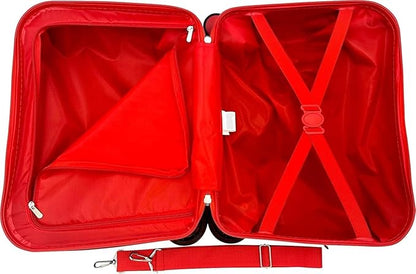 Fast Forward Ride-On 18" Suitcase For Kids/Tow-Along Toddler Carry-On Luggage With Wheels (Cars II)
