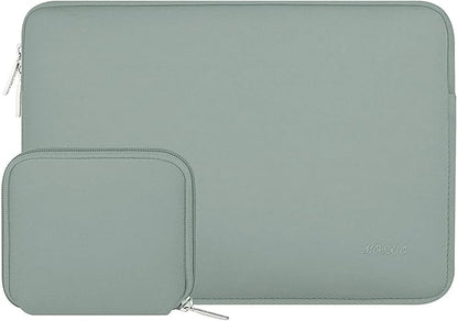 MOSISO Laptop Case 13.3 inch, 13-13.3 inch Laptop Sleeve Bag Compatible with MacBook Air/Pro 13/Pro 14 M5 M4 M3 M2 M1, HP Dell ASUS Lenovo, Neoprene Computer Sleeve Bag with Small Case, Antique Green