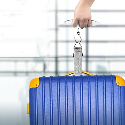 Digital Stainless Steel Luggage Scale Portable Electronic Hanging Weighing Scale with Hook for Travel Bags and Suitcases