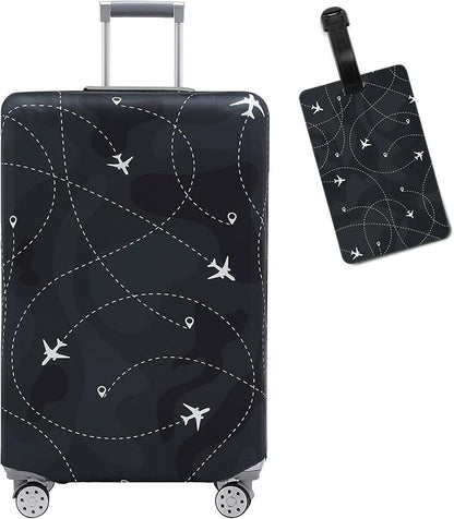 Travelkin Luggage Covers With Tag For Suitcases Tsa Approved,Suitcase Covers Protector Fit 18-32 Inch Luggage,L