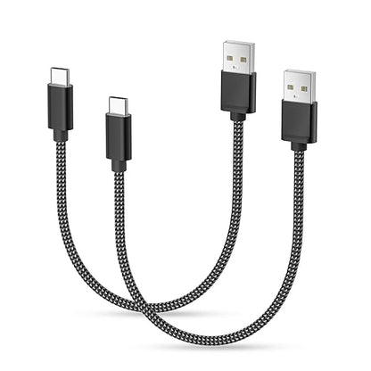Basesailor USB Type C Charger Cable 1FT 2 Pack,Nylon Charging Cord for Samsung Galaxy Z Flip Fold,Note S9 S10 S10E 10E S23 Plus Ultra,A51 A52 A53,Google Pixel 6 5 4 XL,iPhone 17 Air 16 16e 15 Pro Max