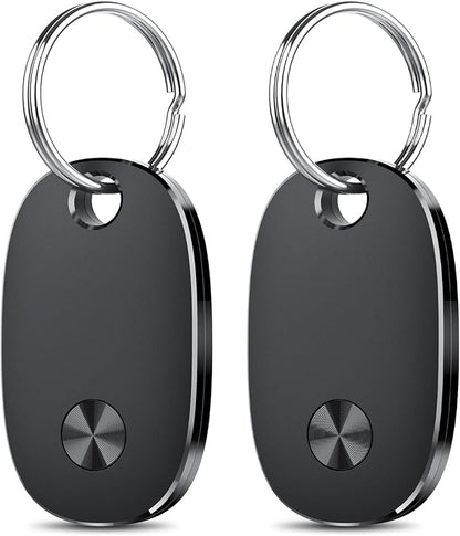 Air Tracker Tags-4 Pack, Bluetooth Tracker Works with Apple Find My APP (iOS Only), Keys Finder and Item Locator for Luggage, Backpack, Suitcases, Replaceable Battery, IP67 Waterproof Tracking Tag