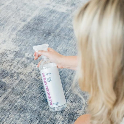Allergen Spray, Pets, Dust Allergies & More, Air & Surface, Just Add Water, Bottle with One Refill, Over 64oz Total