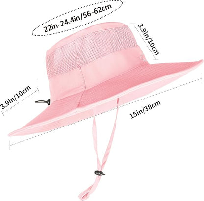 Sun Hats for Men Women Fishing Hat UPF 50+ Breathable Wide Brim Summer UV Protection Hat