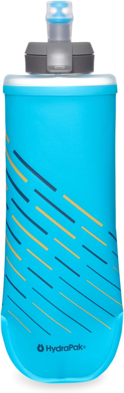 HydraPak SoftFlask Speed 500ml - Compressible Soft Flask Water Bottle, Perfect Fit for Hydration Vests and Running Packs with Easy Open Cap (500ml/17oz)